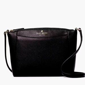 Kate Spade Monica Leather Crossbody | Kate Spade Black Crossbody | Brand New
